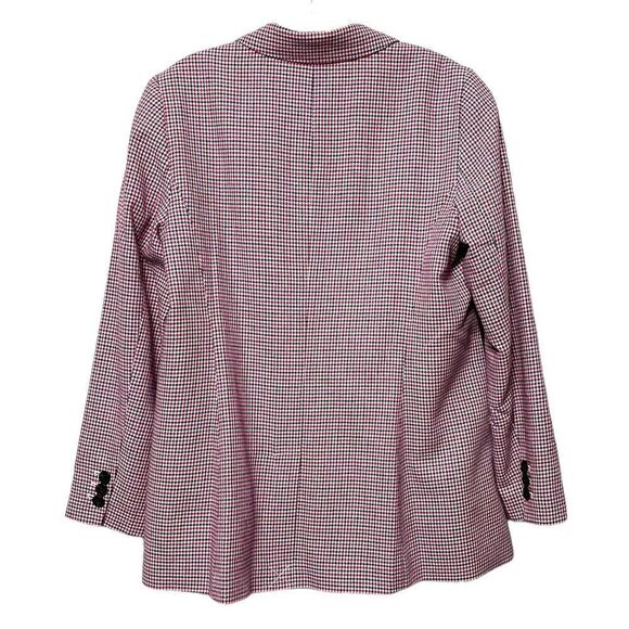 NWOT TALBOTS Pink Houndstooth Check Blazer 12 - Picture 4 of 8